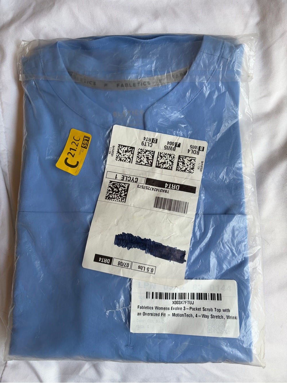 Fabletics Women’s Light Blue Crew Neck Shirt